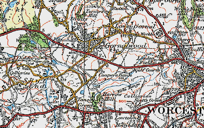 Old map of Gornalwood in 1921