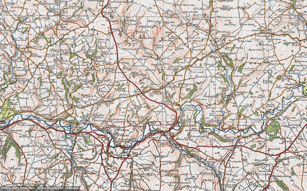 Old Map of Gorrig, 1923 in 1923