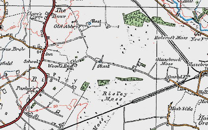 Old map of Gorse Covert in 1923