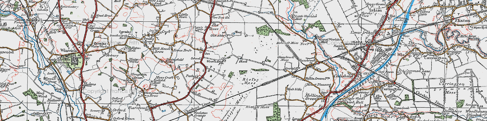 Old map of Gorse Covert in 1923