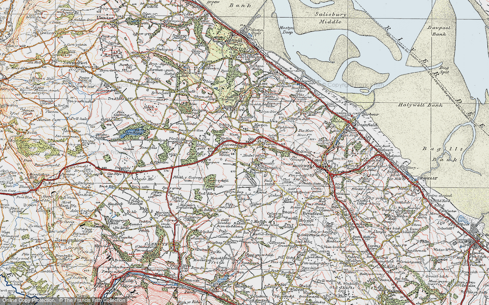 Old Map of Gorsedd, 1924 in 1924