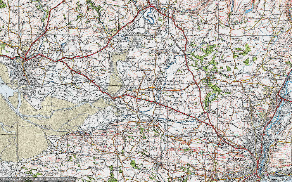 Old Map of Gorseinon, 1923 in 1923