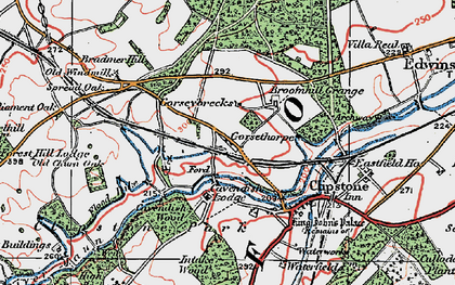 Old map of Broomhill Grange in 1923