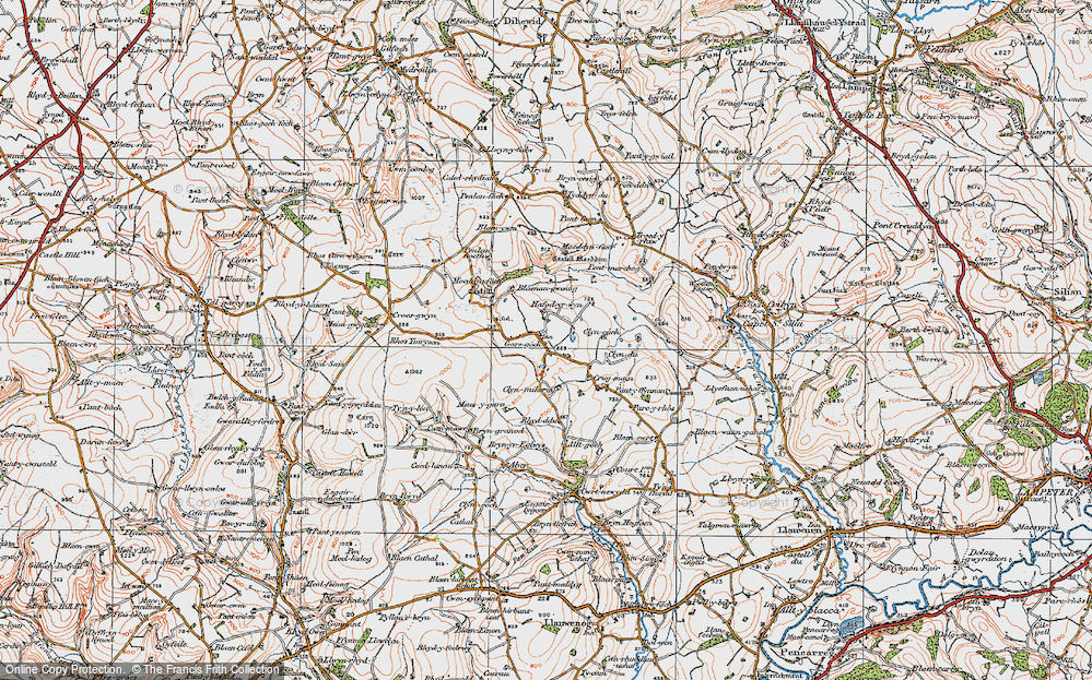 Old Map of Gorsgoch, 1923 in 1923
