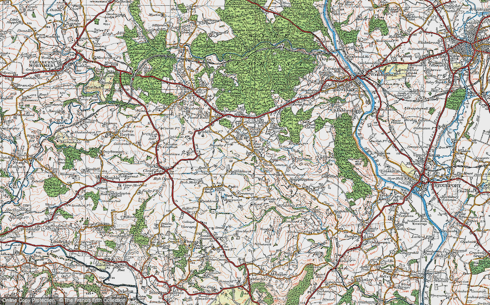 Old Map of Gorst Hill, 1920 in 1920