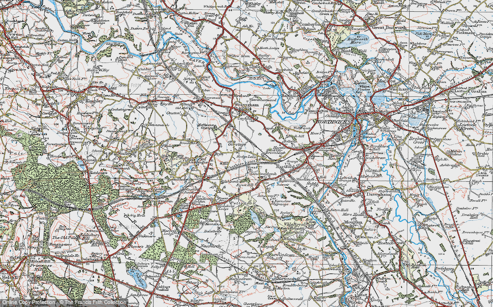 Old Map of Gorstage, 1923 in 1923