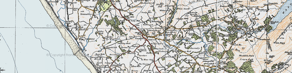 Old map of Brownbank in 1925