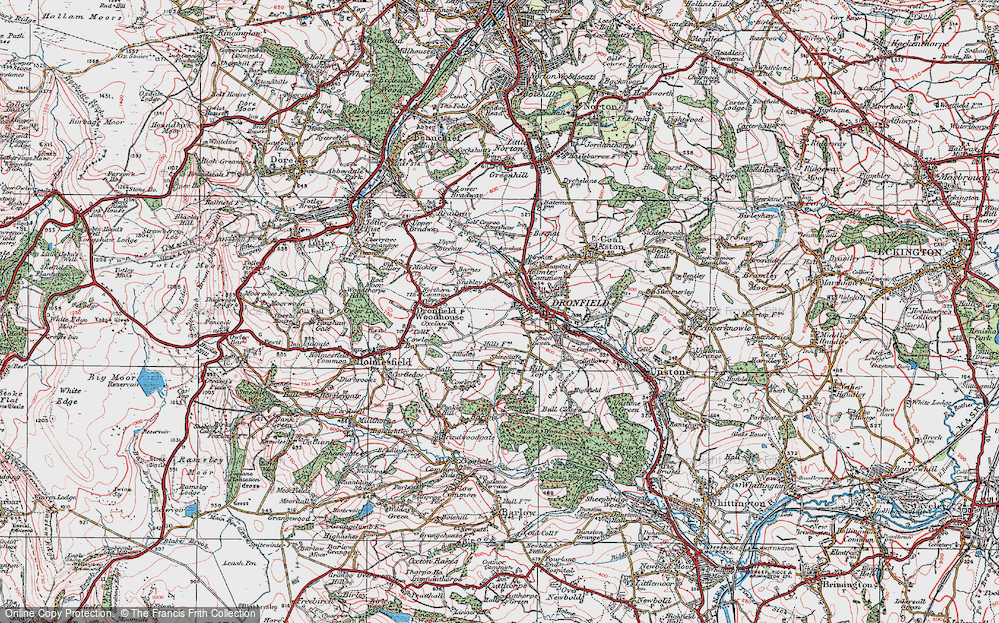 Old Map of Gosforth Valley, 1923 in 1923