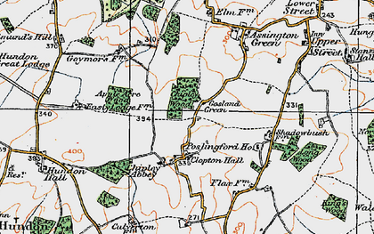 Old map of Gosland Green in 1921