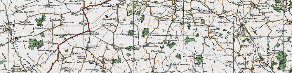 Old map of Gosland Green in 1921