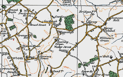 Old map of Gosling Green in 1921