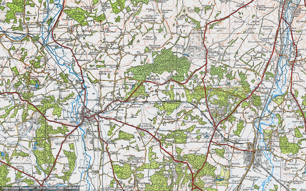 Old Map of Gosport, 1919 in 1919