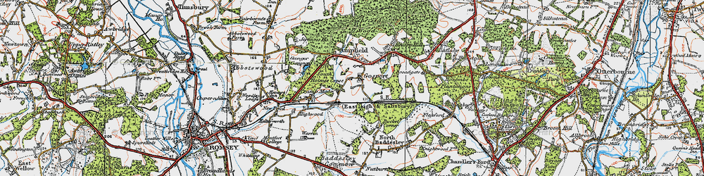 Old map of Gosport in 1919