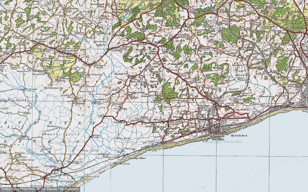 Old Map of Gotham, 1920 in 1920