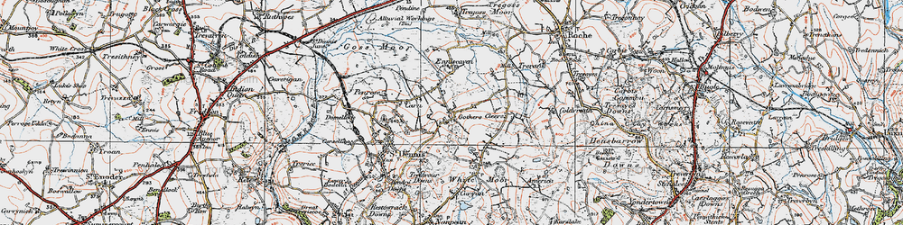 Old map of Cleers in 1919