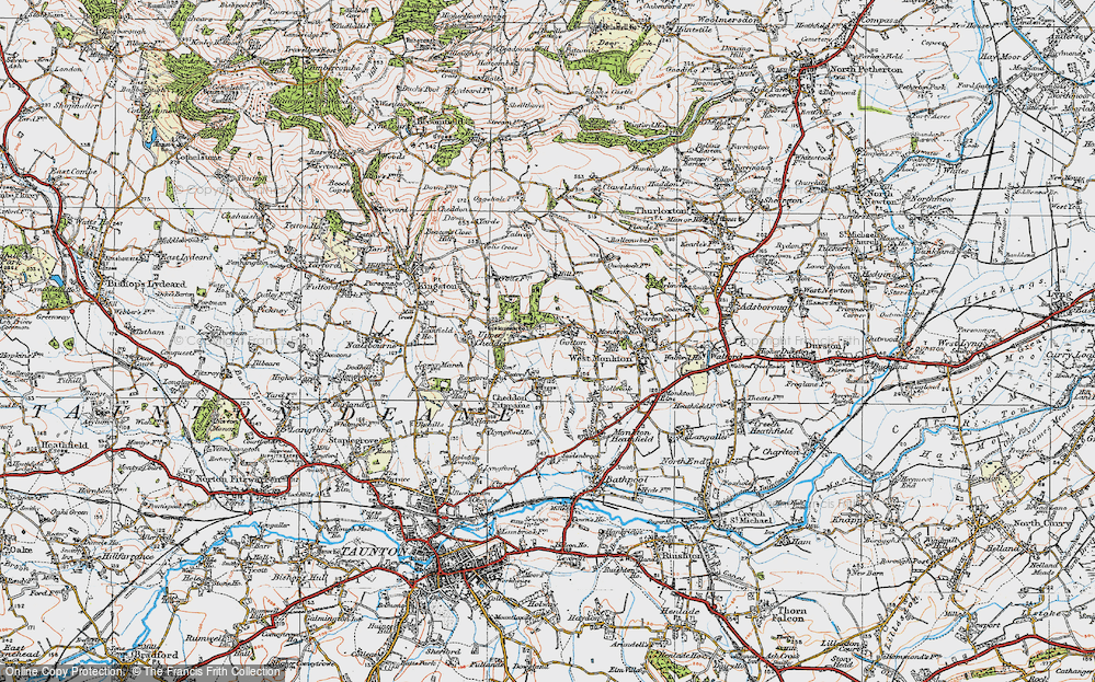 Old Map of Gotton, 1919 in 1919