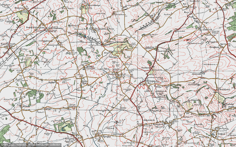 Old Map of Goulceby, 1923 in 1923