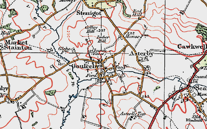Old map of Goulceby in 1923
