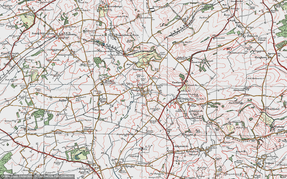 Historic Ordnance Survey Map of Goulceby, 1923