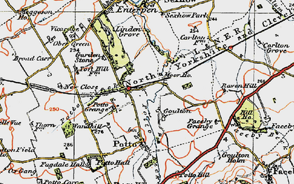 Old map of Goulton in 1925
