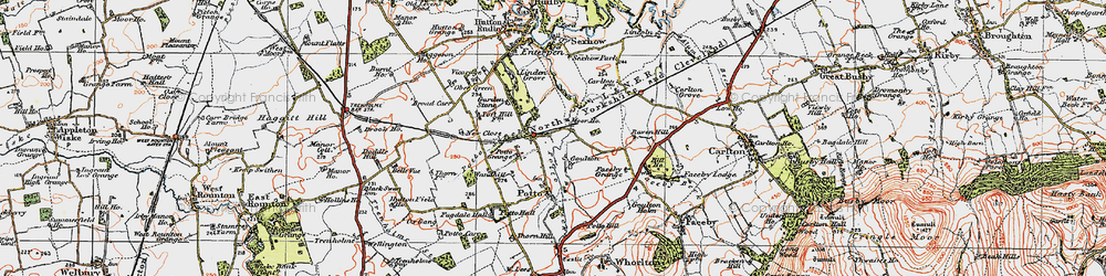 Old map of Goulton in 1925