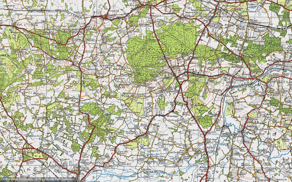 Old Map of Gover Hill, 1920 in 1920