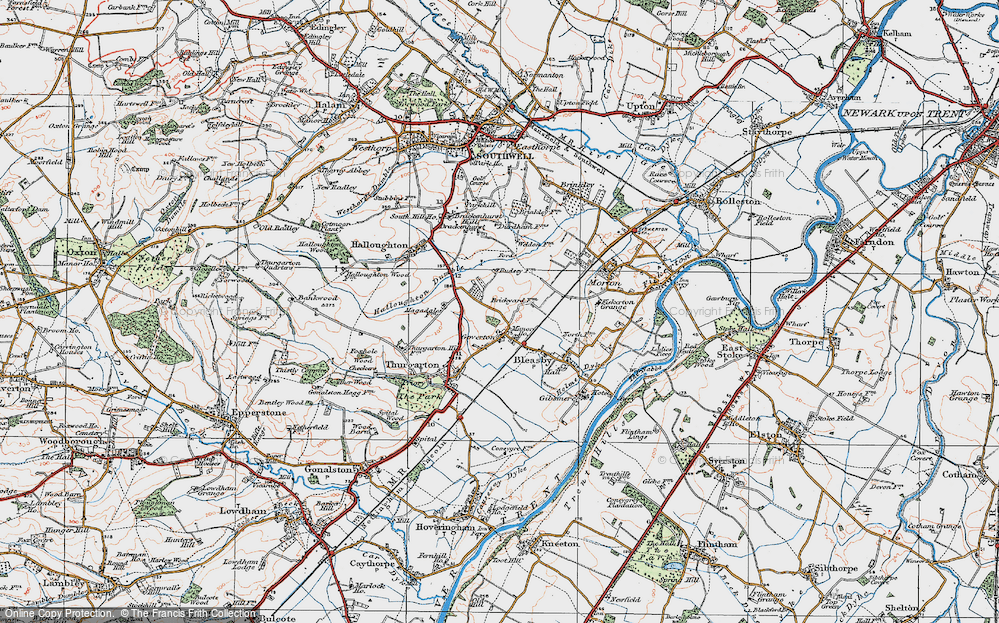 Old Map of Goverton, 1921 in 1921