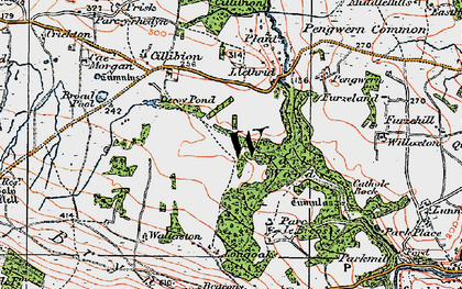 Old map of Gower in 1923