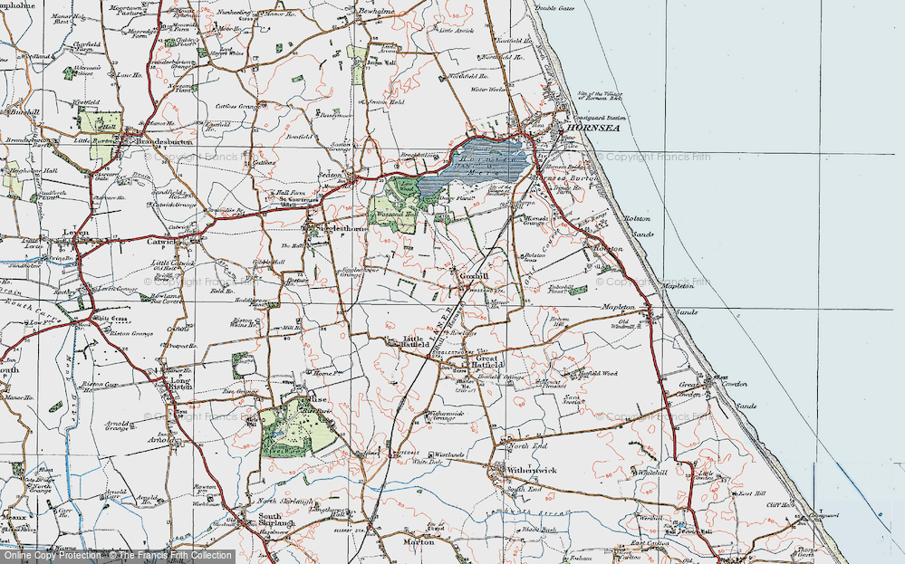 Old Map of Historic Map covering Lady I in 1924