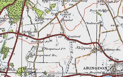 Old map of Sheepstead Folly in 1919