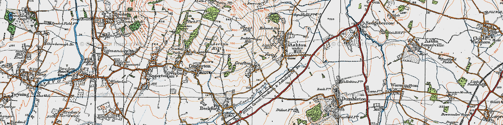 Old map of Grafton in 1919