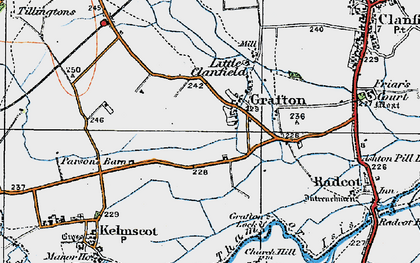 Old map of Grafton in 1919