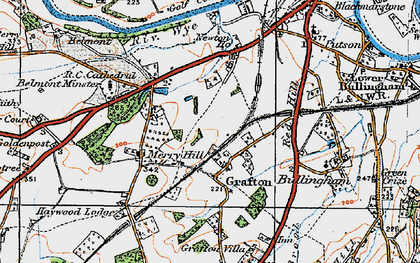 Old map of Grafton in 1920