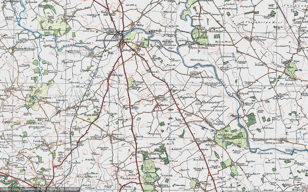 Old Map of Grafton, 1925 in 1925