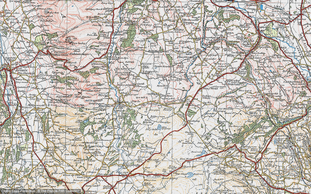 Old Map of Graianrhyd, 1924 in 1924