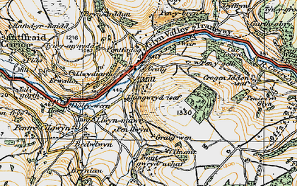 Old map of Graig in 1921