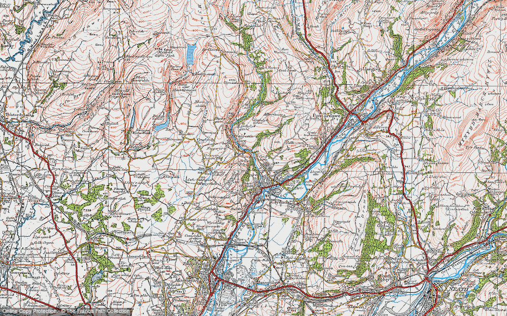Old Map of Graig Felen, 1923 in 1923