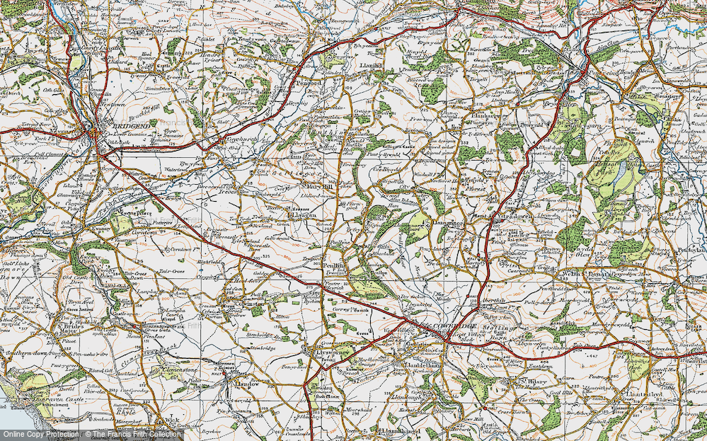Old Map of Graig Penllyn, 1922 in 1922