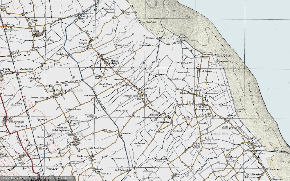 Old Map of Grainthorpe, 1923 in 1923