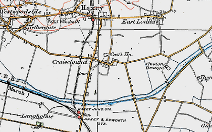Old map of Graiselound in 1923