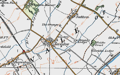 Old map of Granby in 1921