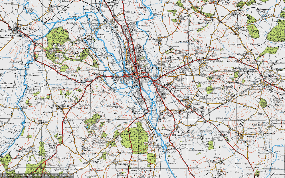 Old Map of Grandpont, 1919 in 1919