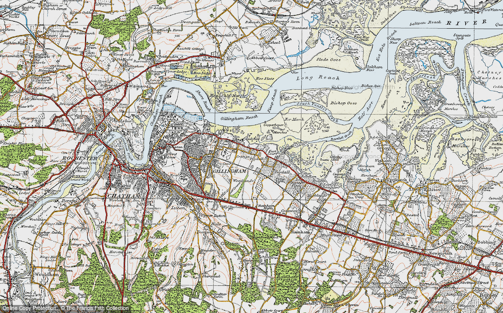 Old Map of Grange, 1921 in 1921