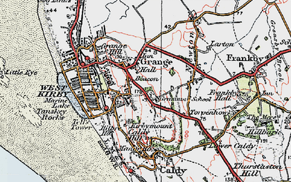 Old map of Grange in 1923