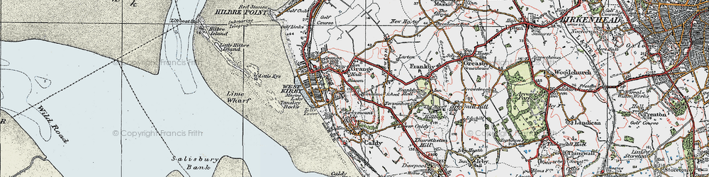Old map of Grange in 1923