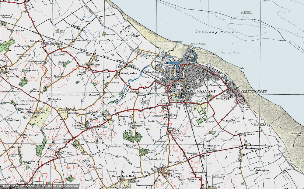 Old Map of Grange, 1923 in 1923