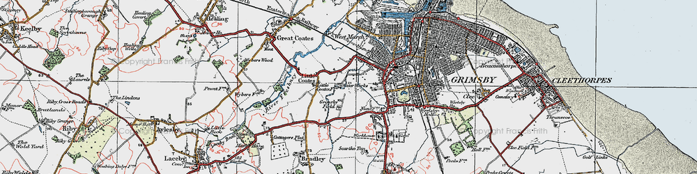 Old map of Grange in 1923