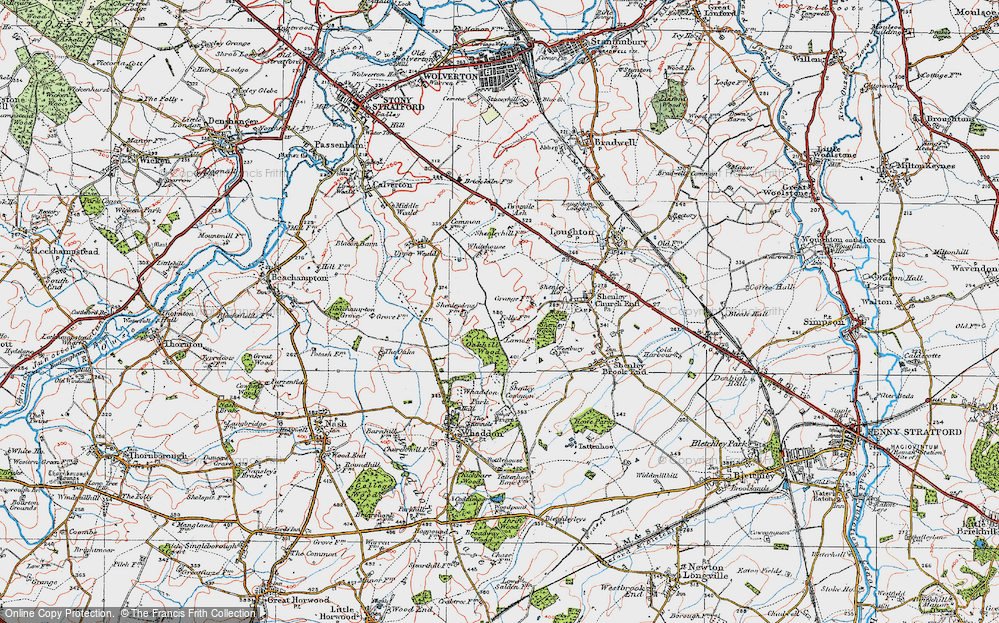 Old Map of Grange Farm, 1919 in 1919