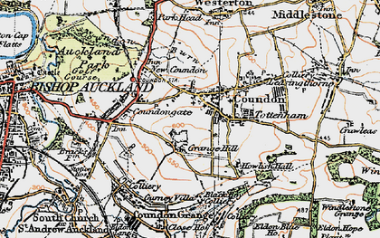 Old map of Grange Hill in 1925
