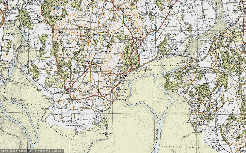 Old Map of Grange-Over-Sands, 1925 in 1925